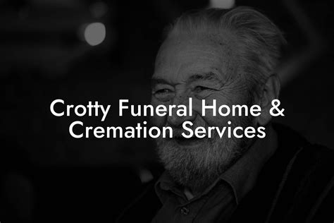 crotty funeral home cremation services